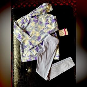 Athleta girl hoodie nwt & ribbed leggings like new size L/12